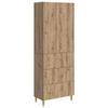 2 Piece Cabinet Set Artisan Oak Finish 66 X 34.5 X 90 Cm Particleboard