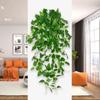 1PC Fake Leaves Vine Hanging Plants Branch Green Ivy Wall Hanging Plants Artificial Plants