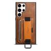 Ring Buckle Wristband Card Leather Case For Samsung Galaxy S24 Ultra S23 S22 Plus Note 20 5G Stand Holder Mobile Phone Cover