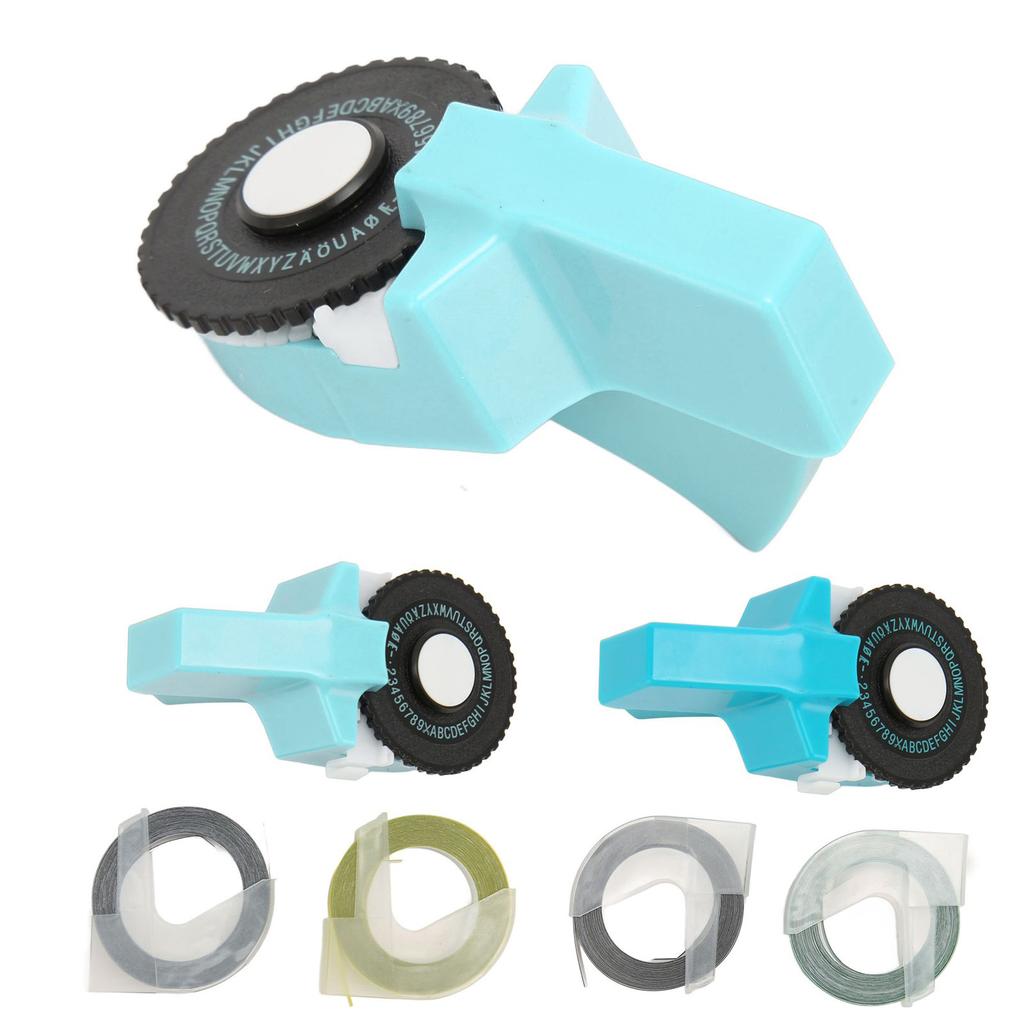 Embossing Label Maker Machine with Tapes Handheld 3D Portable Embossed Label Printer for Home Busine