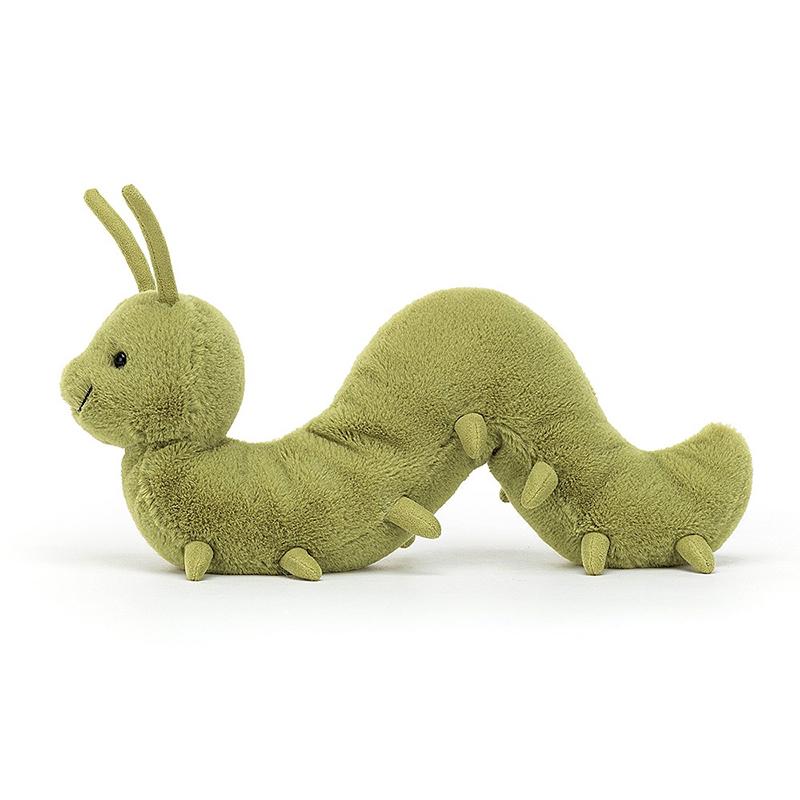 Jellycat Серия насекомых животное ползущая гусеница милая кукла плюшевая кукла 20 см высотой