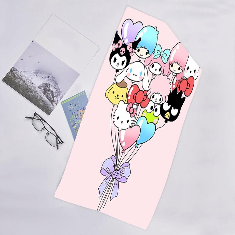 1pc Sanrio2 Beach Towel, Beach and Seaside Swimming Pool Equipment, Fashion Pattern, Rectangular, Travel Essentials