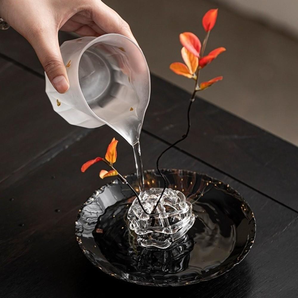 Plant Pot Transparent Glass Ball Vase Minimalist Zen-Inspired Design Handmade Art Vase Unique Desktop Decoration Vase Home Decor
