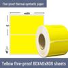 Color Five-Proof 70x50 Thermal Paper & Low-Temp Resistant 60x40 Barcode Label