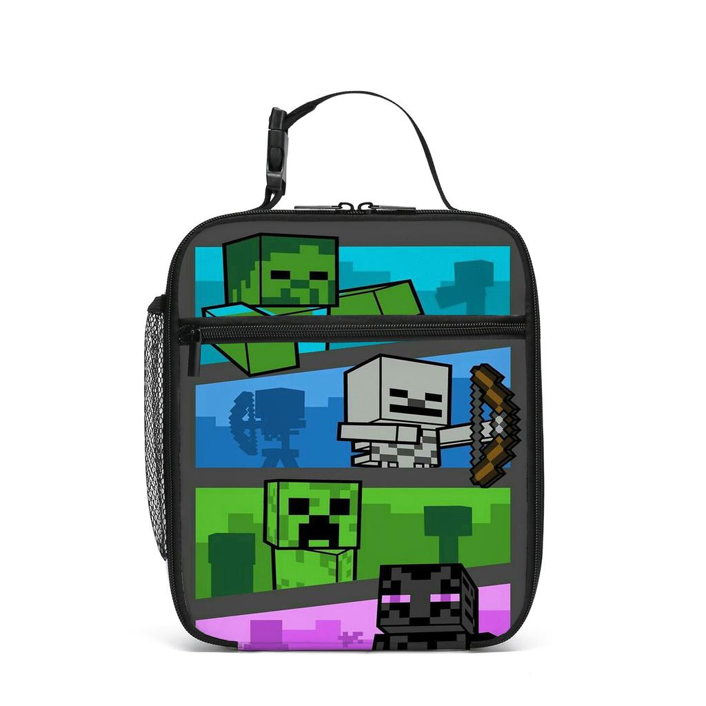 My World Elementary School School Meal Bag Children'S Handheld Satchel Insulation Box Wild Camping Storage Bag