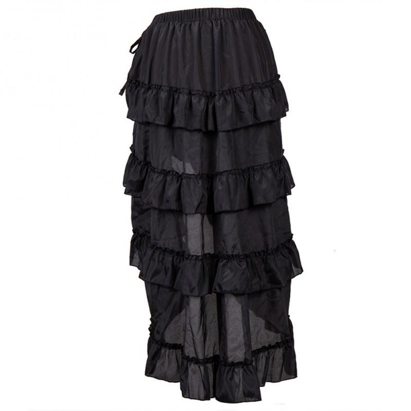 Womens Modern Dance Hip Hop Stage Skirt Halloween Pirate Performance Costume
