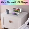 Digital 180 Degrees Projection Alarm Clock with Dynamic RGB Light Brightness Adjustable Snooze Dual Alarm