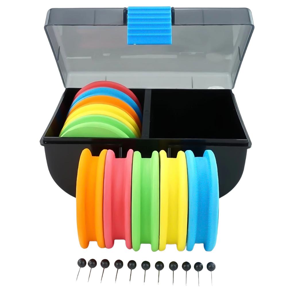 10 шт. пенопластовых катушек, поводков, проволочной доски, доски для намотки лески, катушек для ловли карпа, держателей для крючков и лески