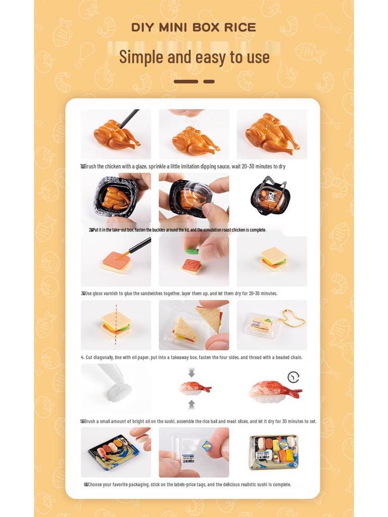 Миниатюрный набор продуктов Yibi для детей - Имитация игры