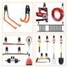 Heavy Duty Wall Mount Metal Hook Garage Organizer Bicycle Ladder Hanger Anti Slip Storage Hook For Garden Tools Home Backyard