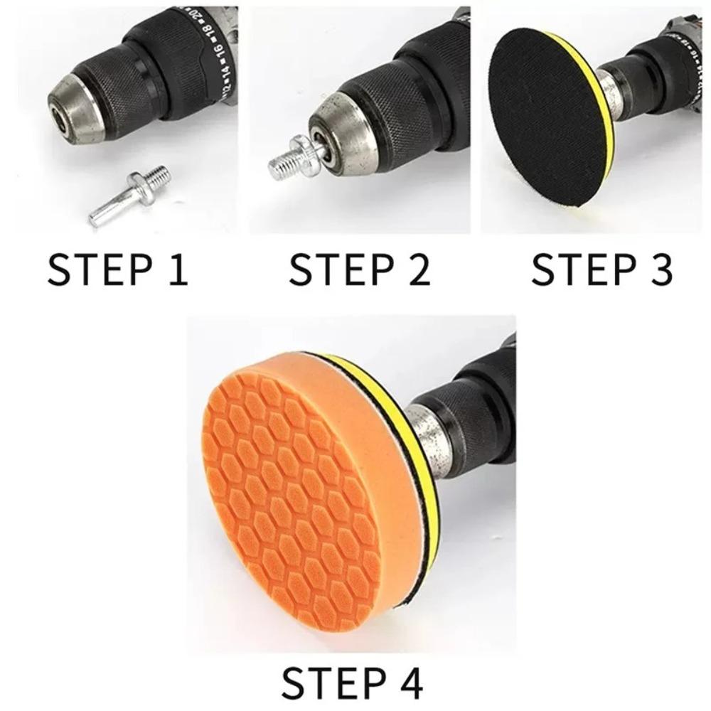 5pcs/Set 3/4/5/6/7 Inch Car Polishing Pad Kit Polisher Waxing Pads for Car Polisher Dril
