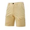 2025 New Men's Outdoor Beach Casual Multi-pocket Shorts Fashion Solid Color Men's Holiday Beach Shorts