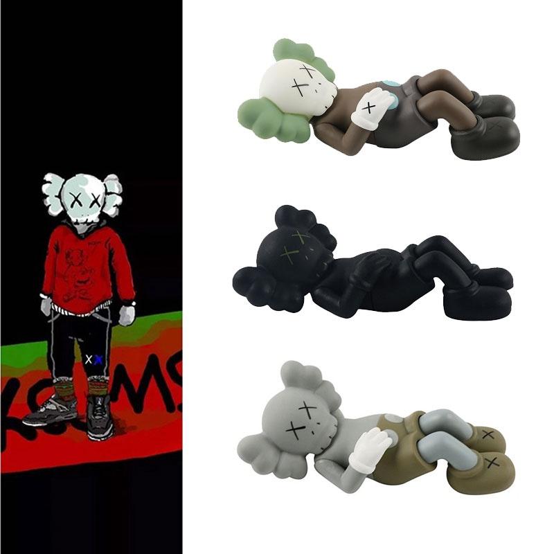 Улица Сезам Kaws Cos Кукла-переноска, Аниме Тренд Фигурка Оптом 17см, Материал ПВХ, Серый