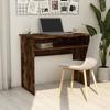 815462 vidaXL Desk Smoked Oak 90x50x74 Cm Engineered Wood
