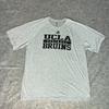 Мужская футболка UCLA Bruins 2XL XXL Серая Черная Футболка Т Адидас Университетский Футбол NCAA