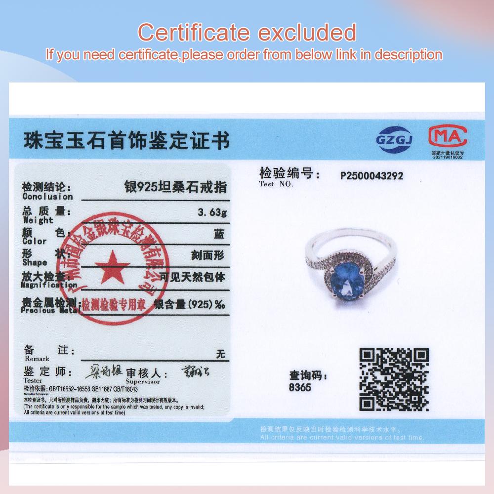 Роскошный изысканный настоящий драгоценный камень с натуральными включениями, качество синего танзанита, кольцо из серебра 925 пробы, ювелирные украшения для женщин, подарок на годовщину и банкет