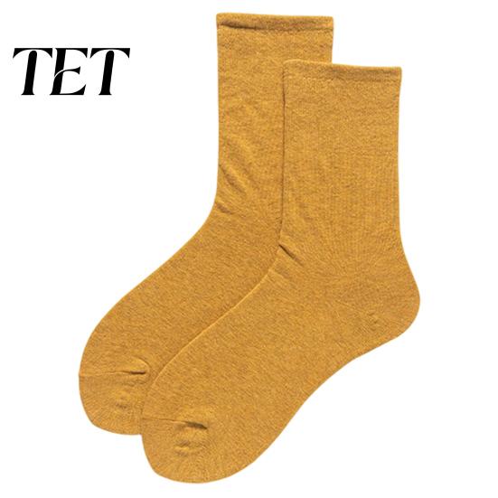 High End Texture Daily Socks 1 Pair Crew for Women, Casual Neutral Above Leisure Home Commuting Travel Ankle Thin Cotton Socks, Cute Breathable