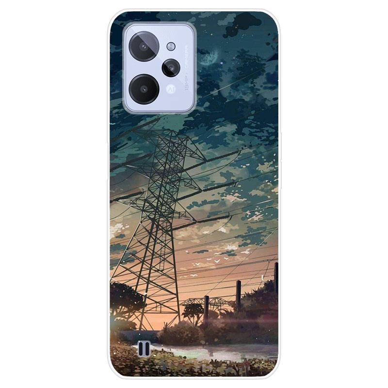 Для Realme C31 C 31 RealmeC31 чехол Мягкая силиконовая задняя крышка модный чехол для телефона с мультяшным рисунком