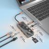 VAORLO USB C концентратор тип C 3.1 к HDMI адаптер 5 ГБ RJ45 SD/TF кард-ридер концентратор 100 Вт PD быстрая зарядка для ноутбука USB C концентратор