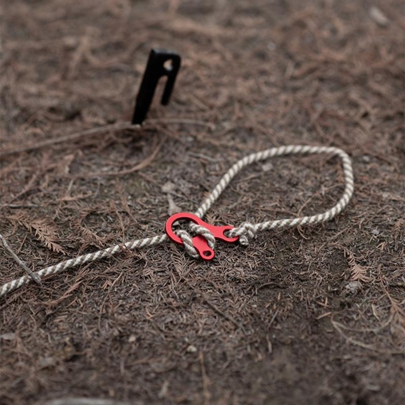 10 Pcs Aluminum Alloy Tent Rope Buckle Tent Fastener Tensioner Guyline Cord Adjuster Camping Accessories Durable