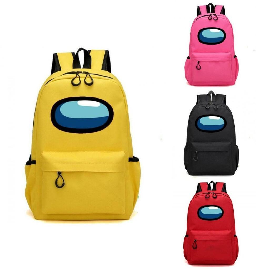 Рюкзак через плечо с цепочкой по игре Among Us для детей и подростков, мальчиков и девочек, школьный и дорожный рюкзак