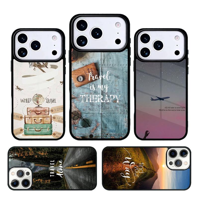 Вдохновение для путешествий мягкий чехол для телефона для iPhone 17 AIR 16 Pro Max 15 14 Pro 11 12 13 противоударный силиконовый чехол