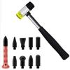 DIY Auto Paintless Dent Repair Kit Dent Hammer Metal Tap Down Pen 9 Heads Tips Dent Removal Tools for Car Hail Damage Repair