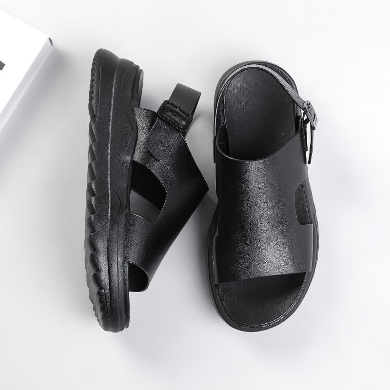 Мужские сандалии летние римские усиливающие трендовые верхняя одежда корейская версия платформа молодежная обувь модная пляжная обувь 4882-W