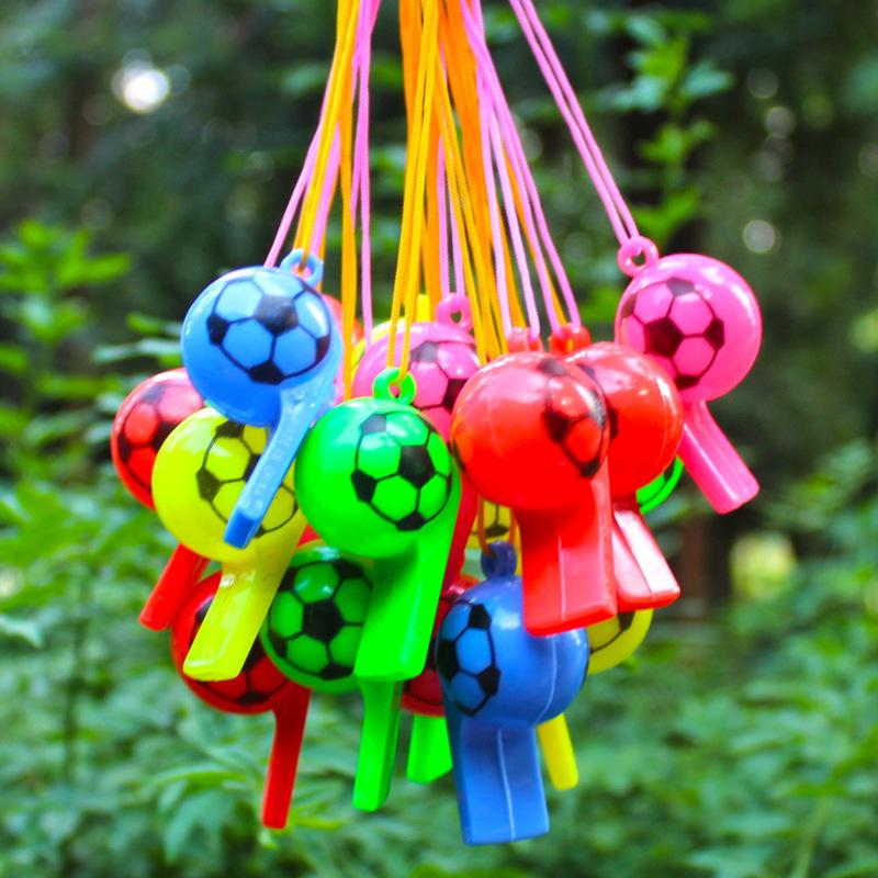 Свисток судьи чемпионата мира по футболу со смайликами для детей - забавная игрушка для поддержки