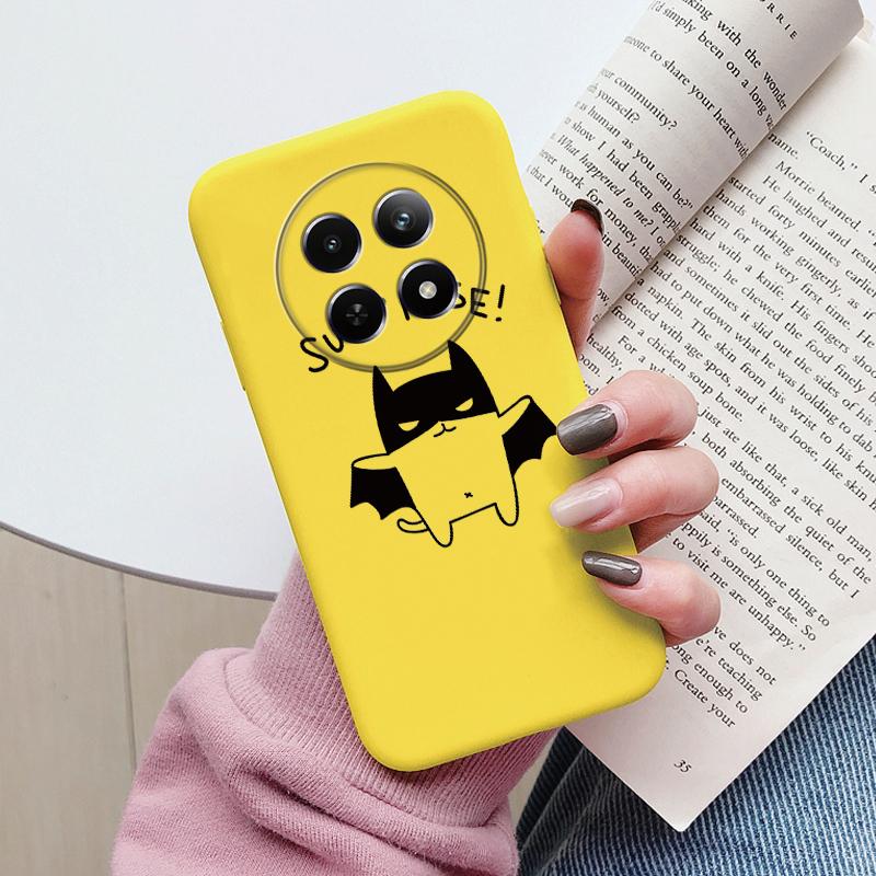 Case For Redmi 14C 4G 14R 5G A4 Note 14 Pro Poco C67 Cute Heart Flower Back Cover Soft Silicone Matte Protective Fundas Cartoon