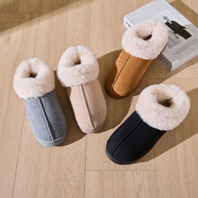 Трансграничные оптовые ботинки на толстой подошве, зимние ботинки для снега, бархатный верх, хлопковая обувь, зимние парные повседневные домашние нескользящие хлопковые тапочки