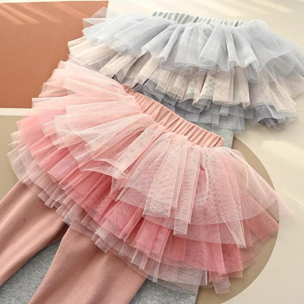 Girls' Fashionable Culottes: 2024 Spring & Autumn Style Skirt Leggings for Children