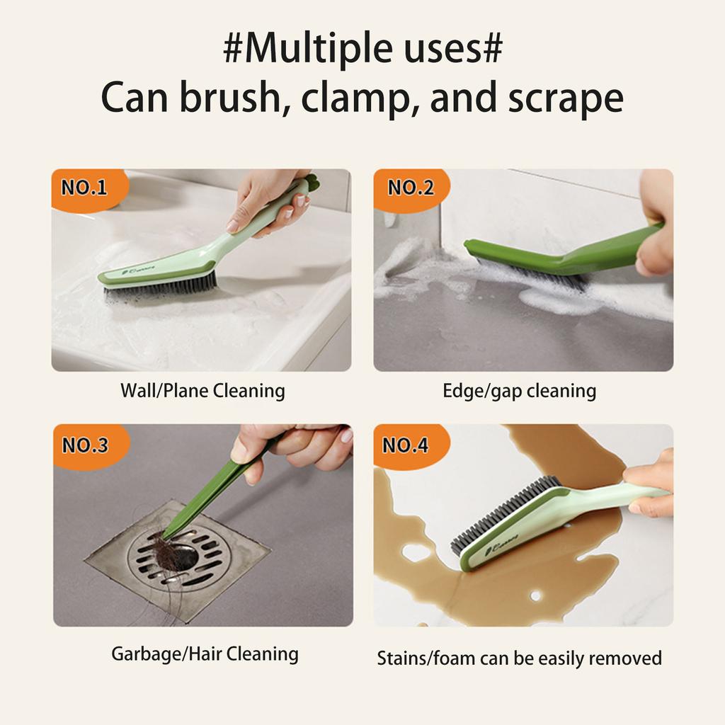 Detachable Household Cleaning Brush, Multifunctional Scrub Brush With Hard Bristle And Handle, Ideal Crevice Grout Brush For Kitchen, Bathroom,Window,
