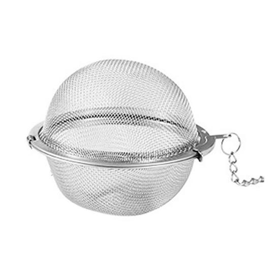 Многоразовый сетчатый шариковый фильтр из нержавеющей стали для травяного чая, ситечко для заварки специй