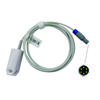 Compatible for Urit A63B&A68 6 Pin Double Slot 40° Monitors, Reusable SPO2 Probe Sensor, SPO2 Finger Sensor, Blood Oxygen Saturation Data Monitoring
