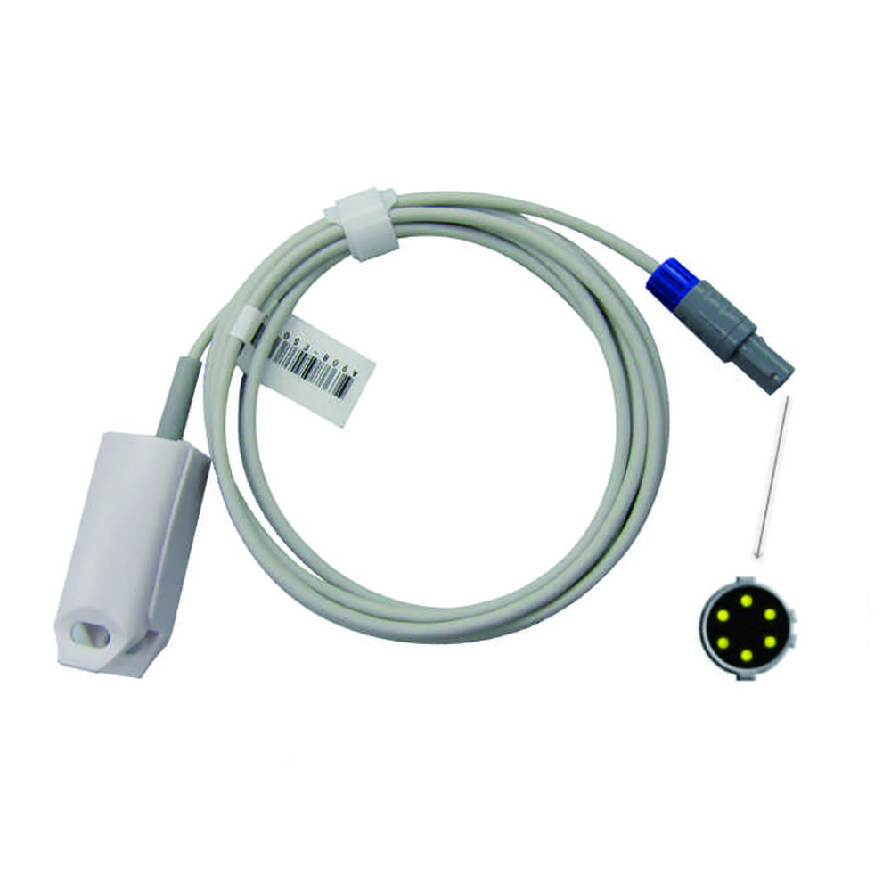 Совместим с 6-контактными мониторами Urit A63B и A68 с двумя разъемами под углом 40 °, многоразовым датчиком зонда SPO2, датчиком пальца SPO2, мониторингом данных о насыщении крови кислородом