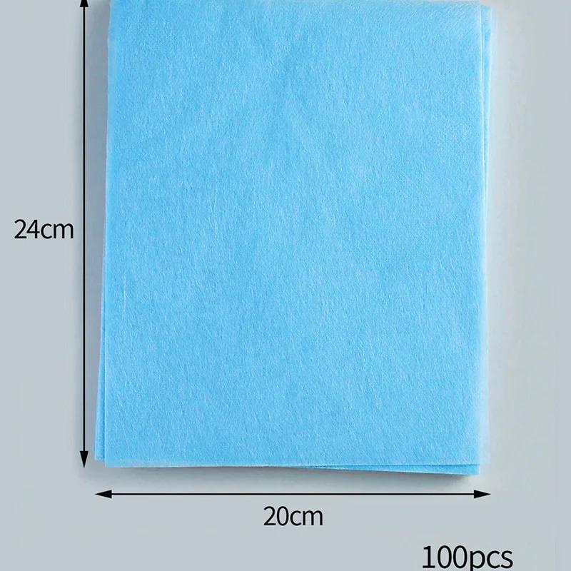 100 шт. Набор фильтровальной бумаги для пылесоса для ногтей 20*24 см Пыленепроницаемые сменные фильтры Одноразовые аксессуары для маникюрной машины