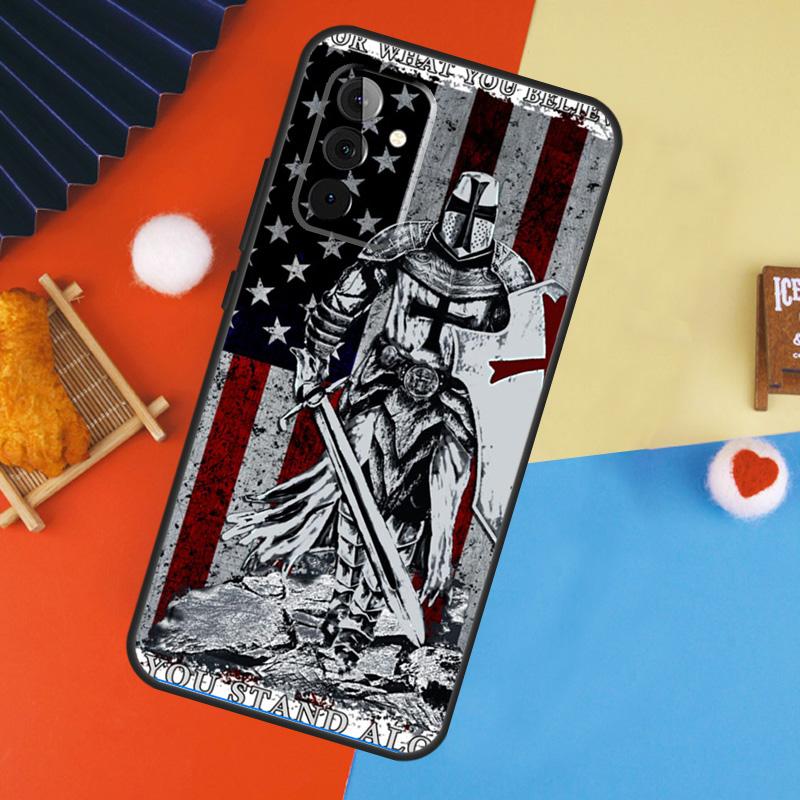 Крышка для Samsung Galaxy A13 A23 A33 A53 A15 A25 A35 A55 A51 A71 A12 A32 A52 A14 A34 A54 с изображением Христианских Тамплиеров
