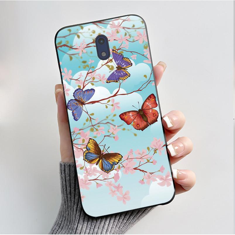 For Nokia 3 Case For Nokia 3.1 Phone Case Luxury Fashion Butterfly Flowers Soft Slim Black Silicone Back Cover for Nokia3 Casing
