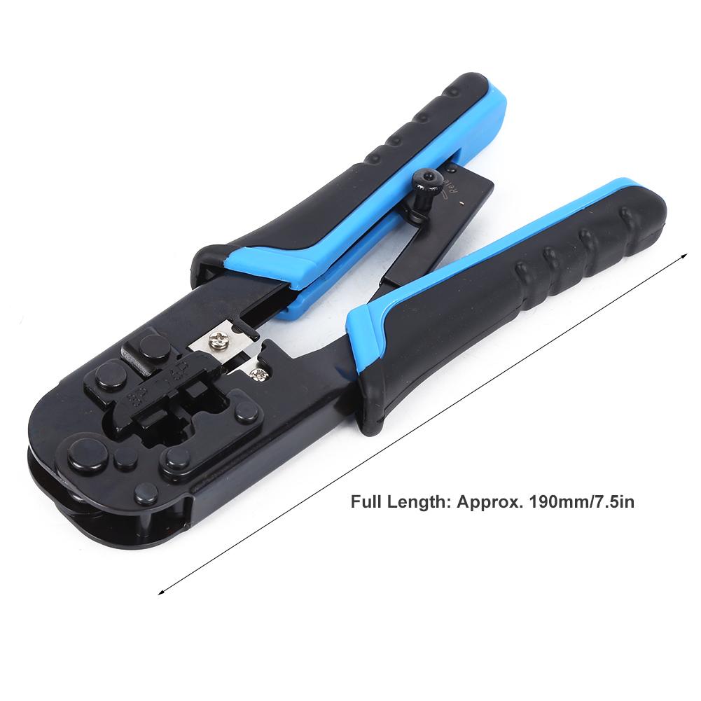 Клещи для сетевых кабелей RJ45 RJ11 двойного назначения 8p6P с кристаллической головкой, обжимной инструмент для зачистки