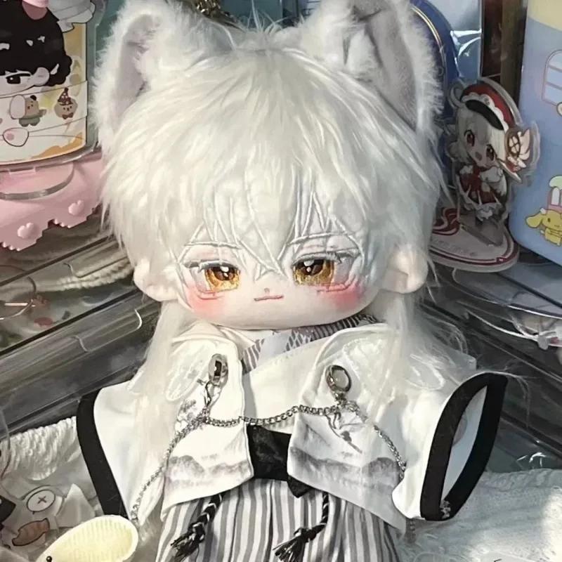 TOUKEN RANBU Цурумару Кунинага 20см Хлопковая Кукла Красивый Мальчик Плюшевая Кукла-Марионетка для Переодевания Рождественский Подарок Подарок из Аниме для Детей и Взрослых
