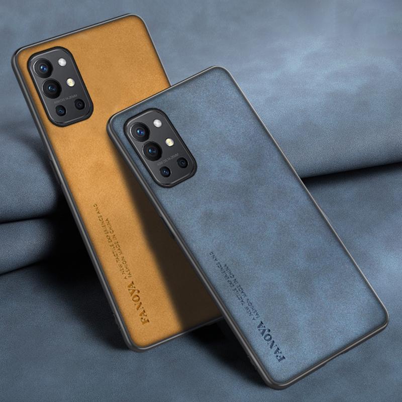 Luxury Leather Case For OnePlus 9R 9RT 9 Pro 5G Cover Matte Silicone Protection Phone Case For One Plus 9 R RT 9 Pro OnePlus9
