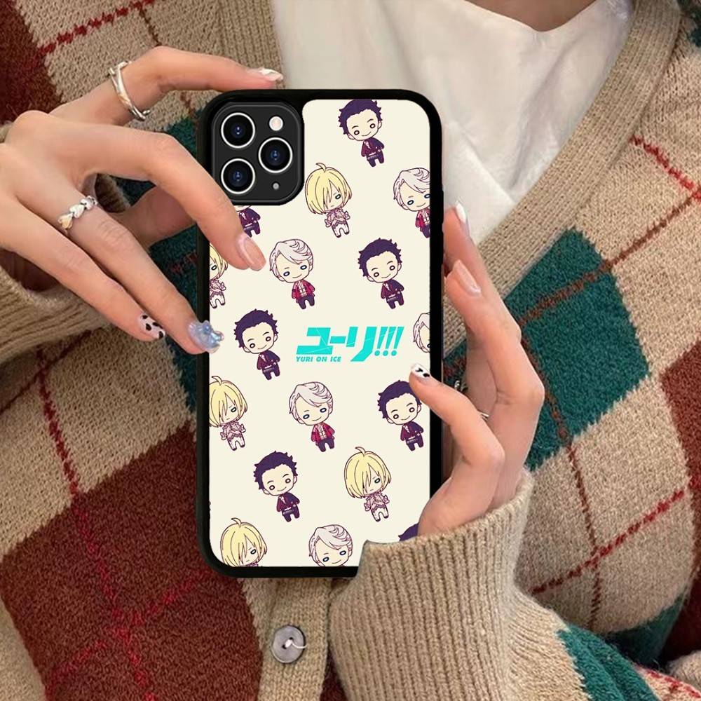 Спортивное аниме YURI ON ICE BL Для IPhone 17 16 15 14 13 Pro 12 11 Pro Max Жесткие чехлы для телефона из ПК+ТПУ Задняя крышка