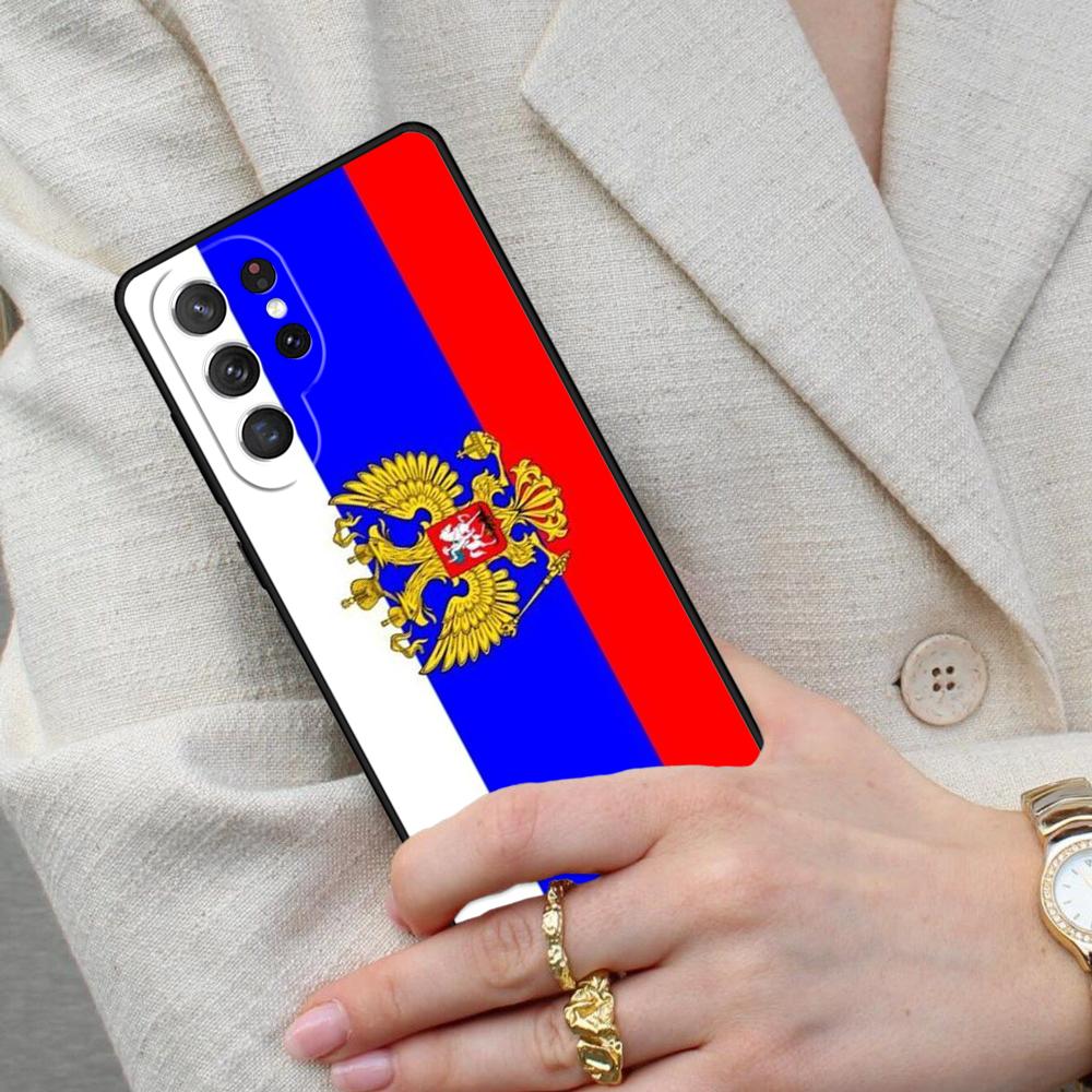 Russia Russian Flags Emblem Cell Phone Case for Samsung Galaxy S26 Ultra S25 S24 S23 S22 S21 S20 Note10 Cover