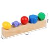Kid Wooden Screw Matching Game Montessori Parish Toy Nut Bolt Disassembly Fine Motor Skill Shape Color Sensory Educational Toy