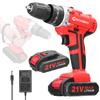 Household Multifuctional 21V Electric Drill 3 Working Modes 2 Speed Control Stepless Speed
