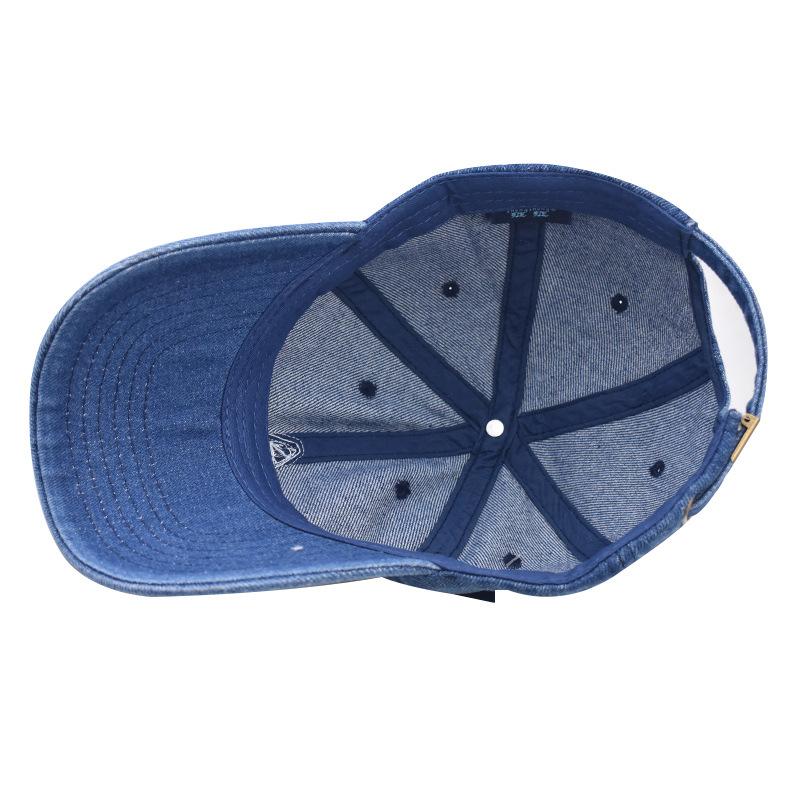 Корейская версия, потертая и старая бейсболка с вышитой буквой А для мужчин и женщин, весна, лето и осень, простая и индивидуальная, универсальная, солнцезащитная кепка