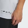 adidas Спортивная однотонная футболка с круглым вырезом и коротким рукавом для мужчин, светло-голубой IM9031