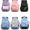 Stylish High-value Color Block Korean Style Student Backpack For Middle School