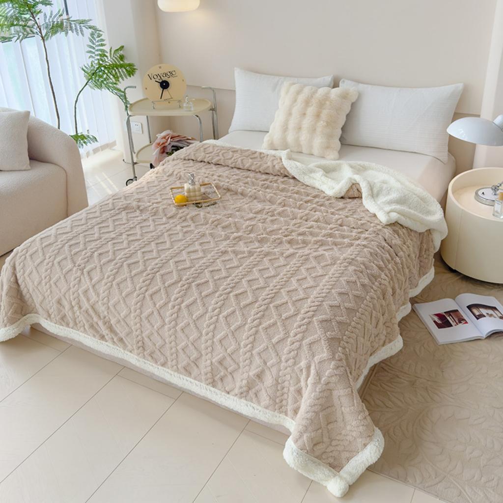 Imitation Lamb Wool Tafu Wool Blanket, Office Nap Blanket, Sofa Cover Blanket, Seasonal Air Conditioning Blanket, Small Blanket